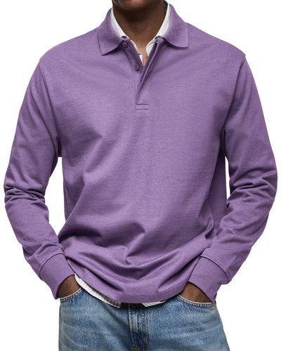 Rafael | Luxury Long Sleeve Polo