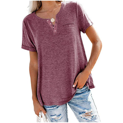 Steffany | Simple V-Neck Shirt
