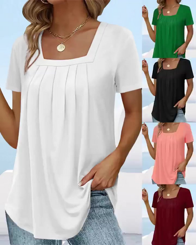 Tishia | Casual Square Neck Top