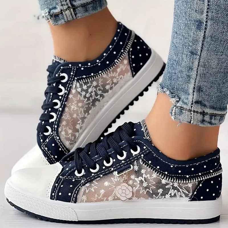 Agatha | Floral Support Sneakers