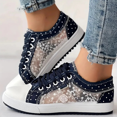 Agatha | Floral Support Sneakers