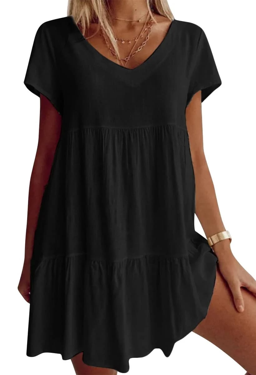 Shirley | Chic and Casual V-Neck Dress