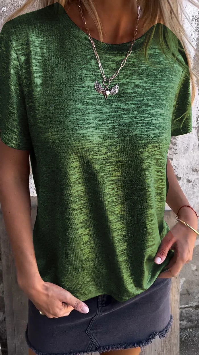 Gemma | Dazzling Gold Foil Shirt