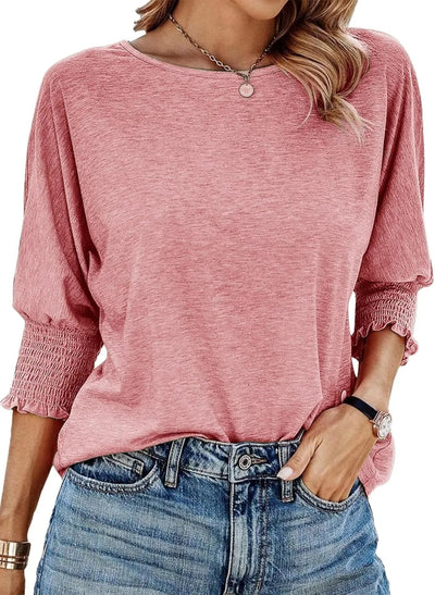 Wilma | Simple Style Crewneck Blouse