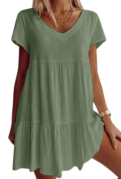 Shirley | Chic and Casual V-Neck Dress