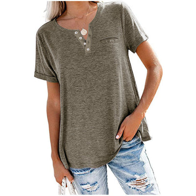Steffany | Simple V-Neck Shirt