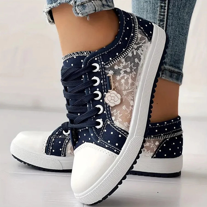 Agatha | Floral Support Sneakers