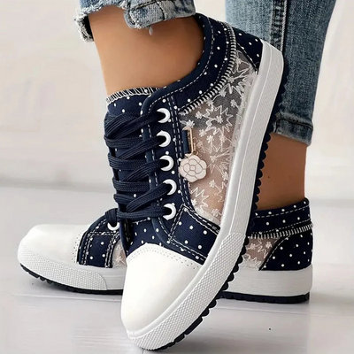 Agatha | Floral Support Sneakers