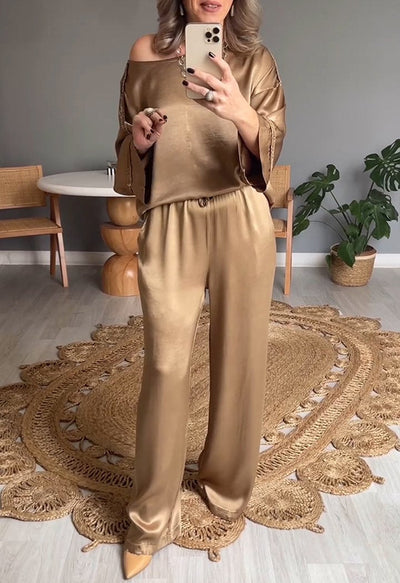 Sophie | Classic Crew Neck Two-Piece Set