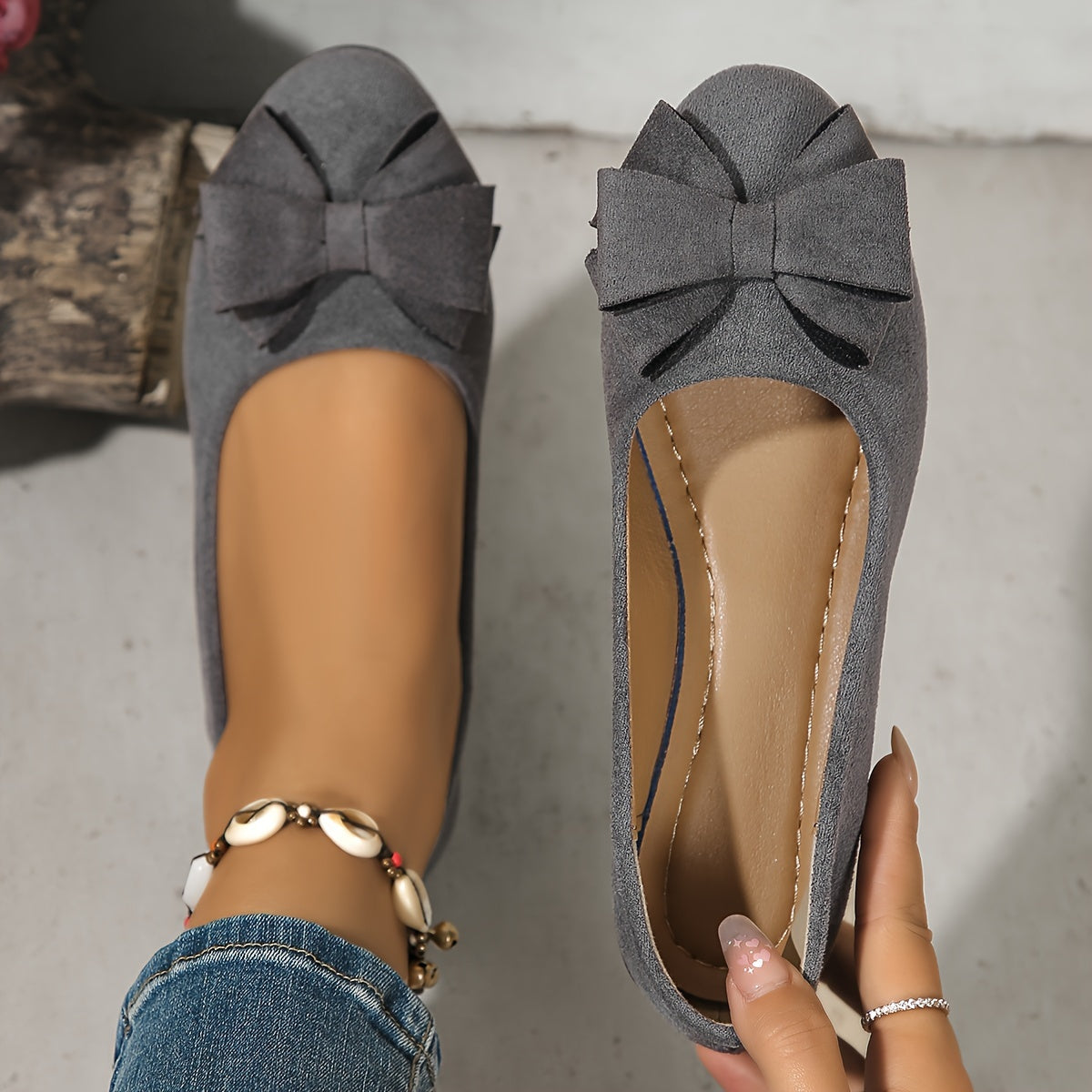 Heather – Comfortable ballet flats with refined support
