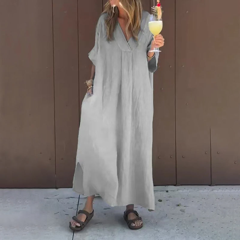 Cecilia | Comfy V-Neck Dress