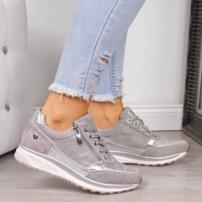 Greya | Comfortable Zip-Up Orthopedic Sneakers