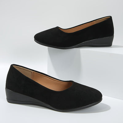 Cheryl – Comfortable Wedge Heel Ballerinas
