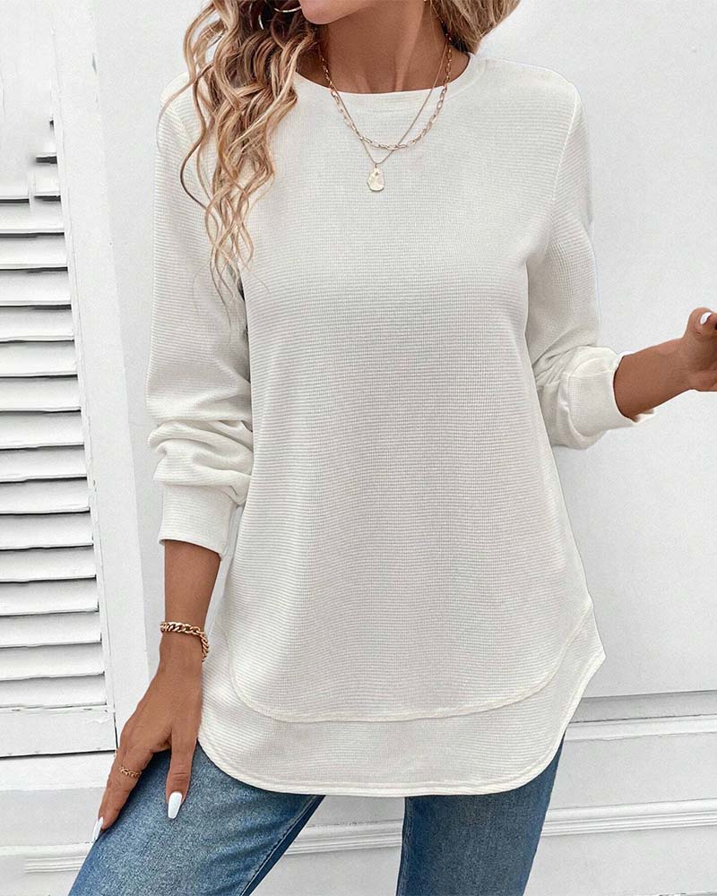 Zyana | Simple Round Neck Top