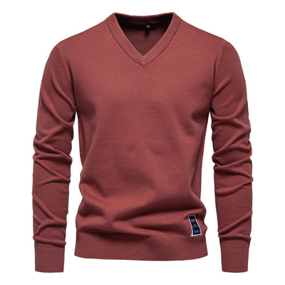 Trystan | Simple Classic V-Neck Sweater