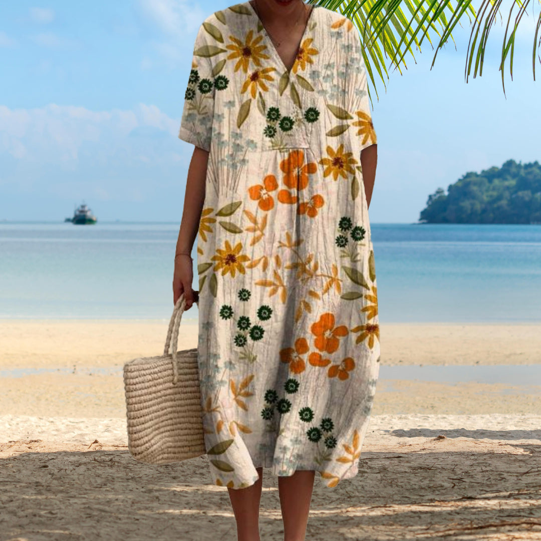 Liora | Vibrant Floral Summer Dress