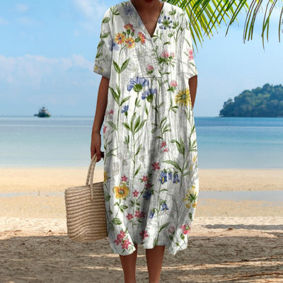 Liora | Vibrant Floral Summer Dress