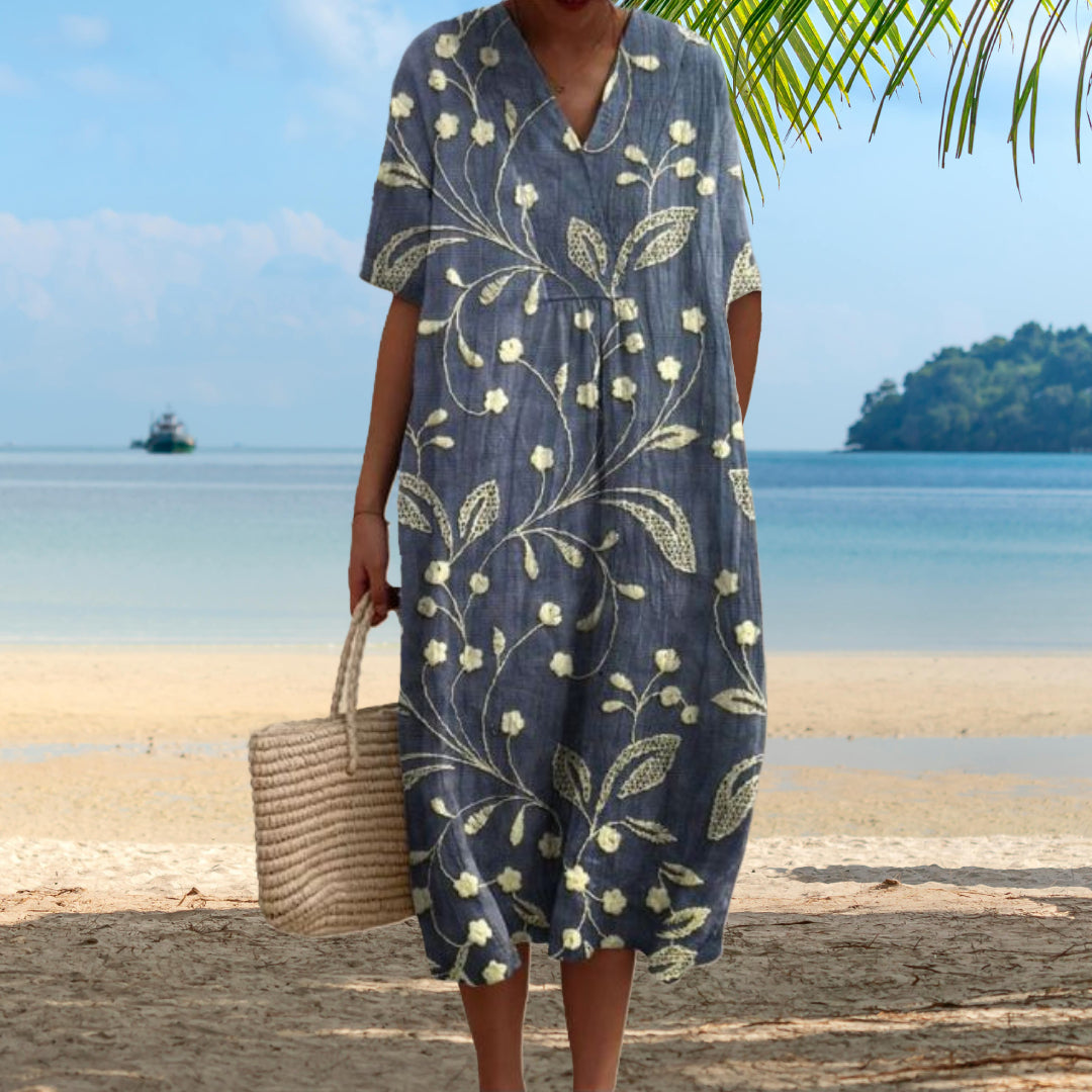 Liora | Vibrant Floral Summer Dress
