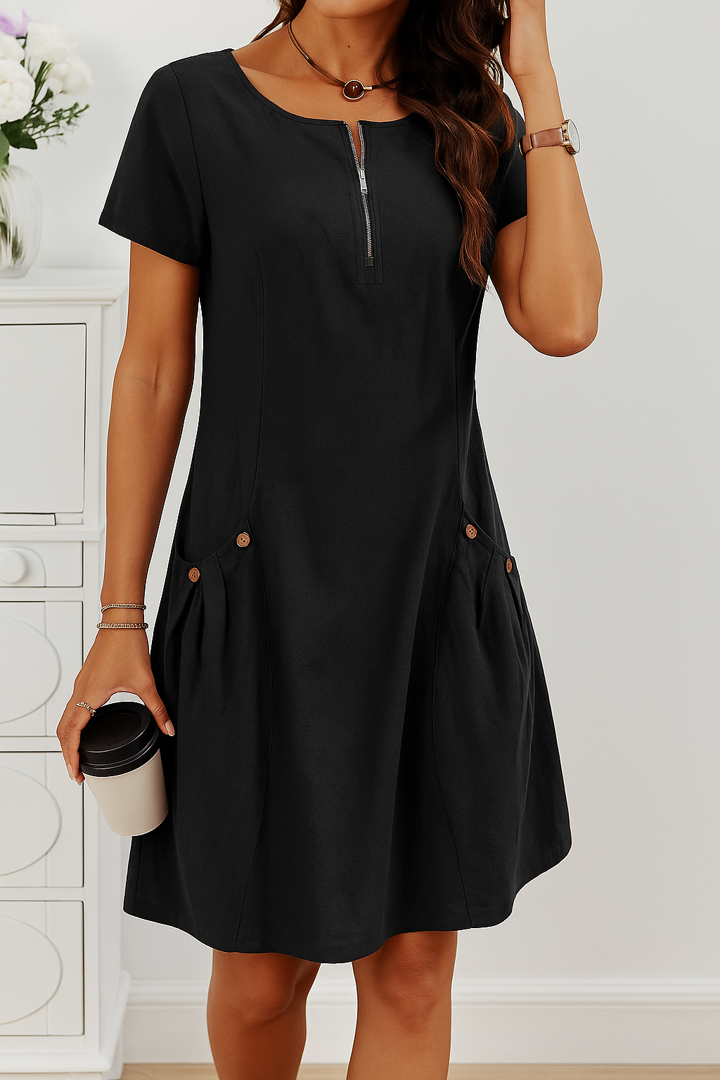 Romina | Casual Chic Pocket Dress