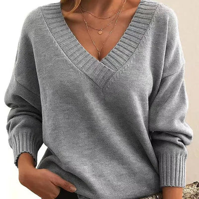 Lania | Modern V-Neck Style Sweater