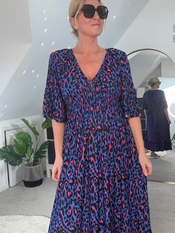 Sabella | Printed Pleat Dress