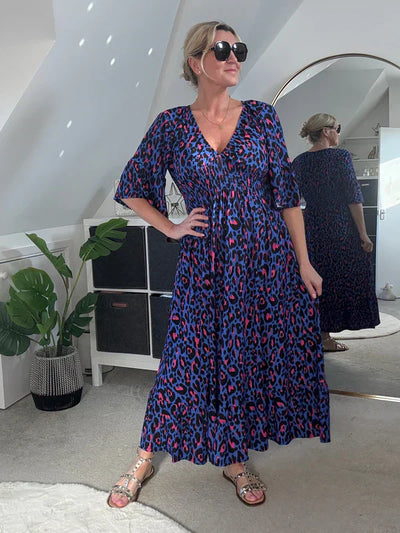 Sabella | Printed Pleat Dress