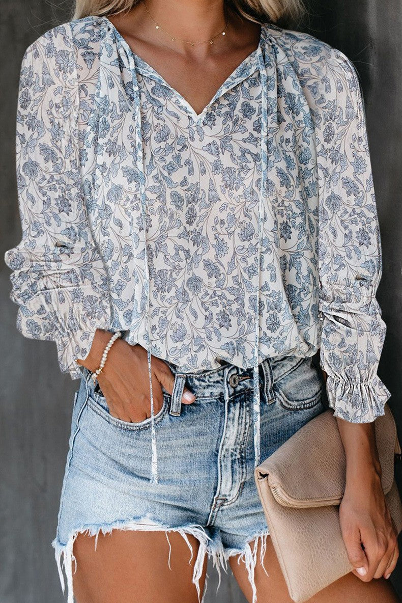 Wynne | Cozy Boho Floral Shirt