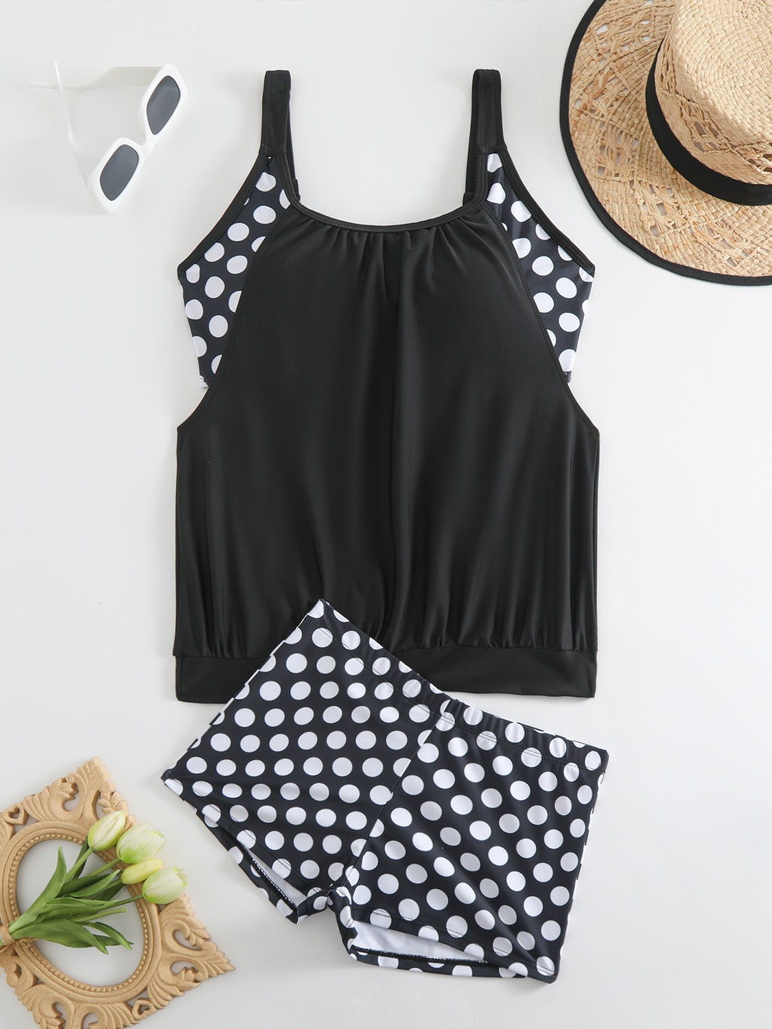 Tory | Chic Polka Dot Swim Set