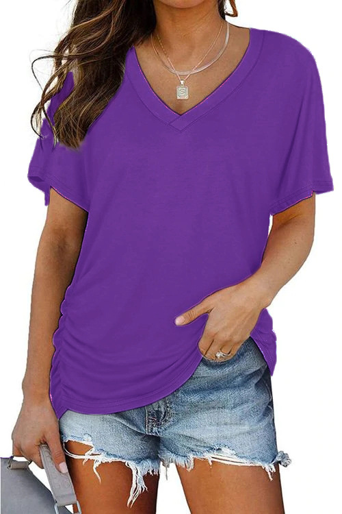 Wynessa | Classic V-Neck Tee Top