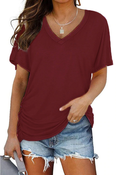 Wynessa | Classic V-Neck Tee Top