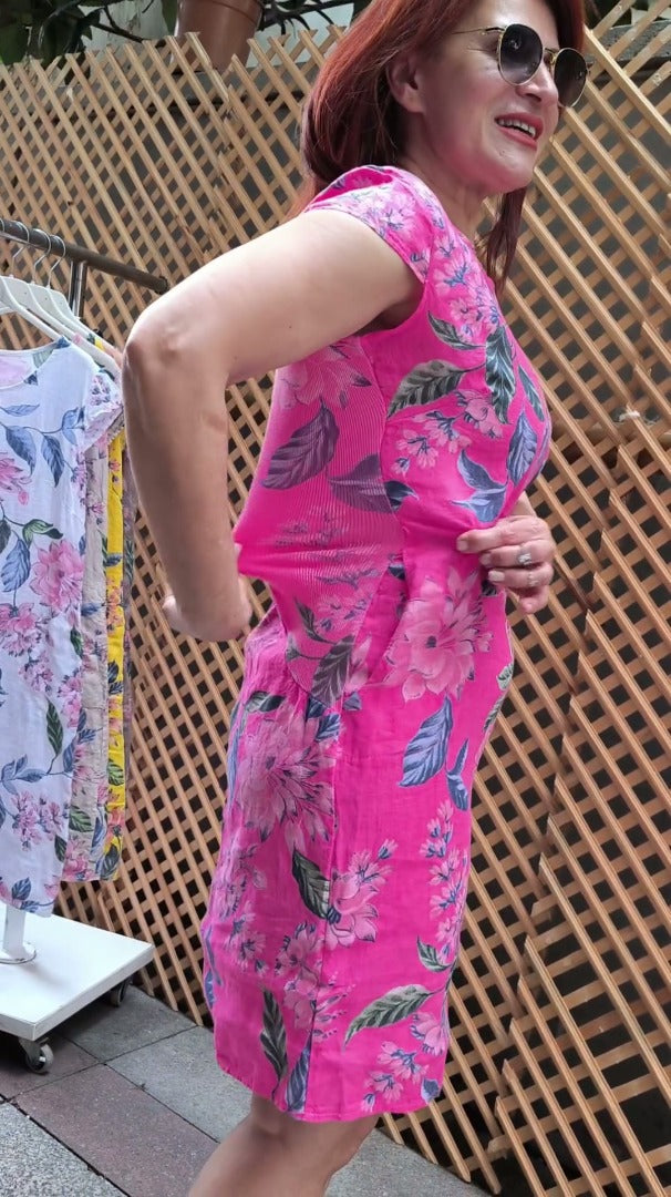 Saira | Round Neck Style Print Dress