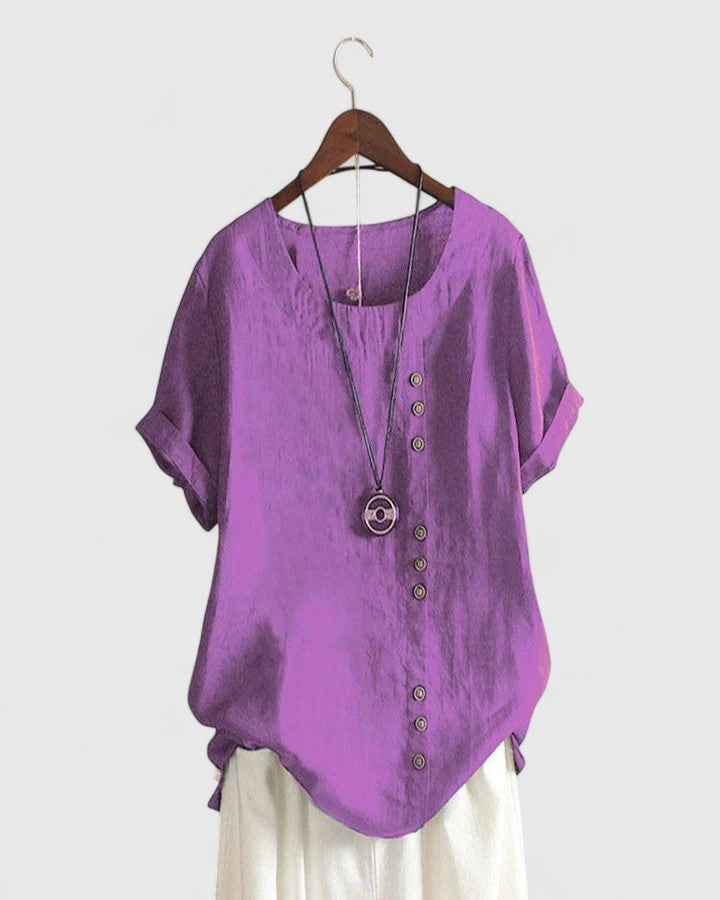Vienne | Chic Short Sleeve Blouse