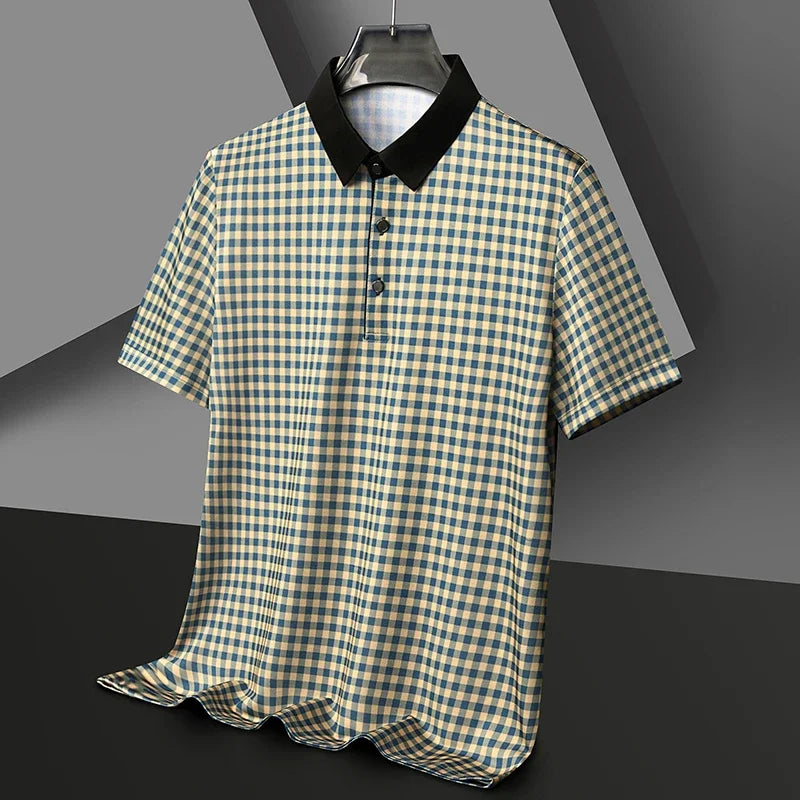 Oxford Grid Plaid Polo