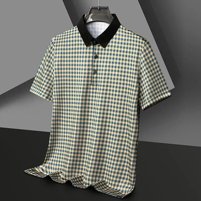 Oxford Grid Plaid Polo