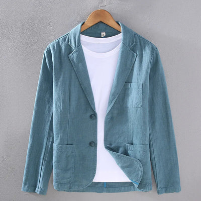 Wellington Cotton-Linen Formal Blazer