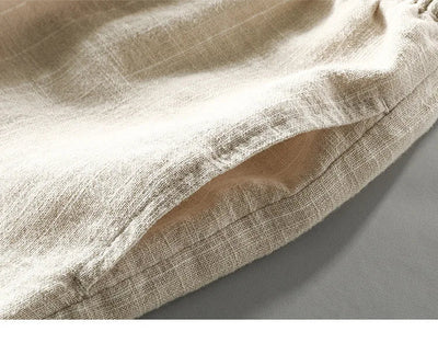 Solano Pinstripe Linen Shorts