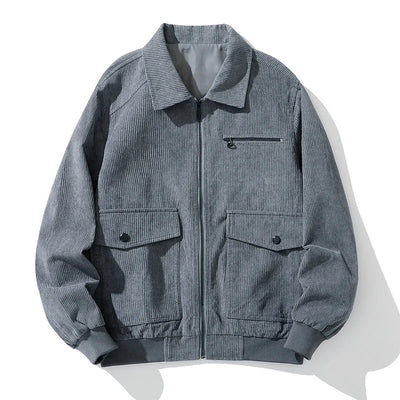 Benton Zip-Up Corduroy Coat