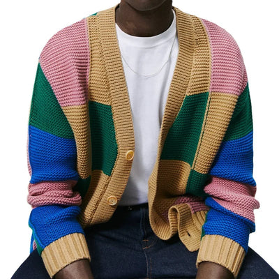 Vinson Colorblock Knitted Cardigan