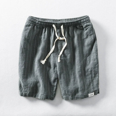 Solano Pinstripe Linen Shorts