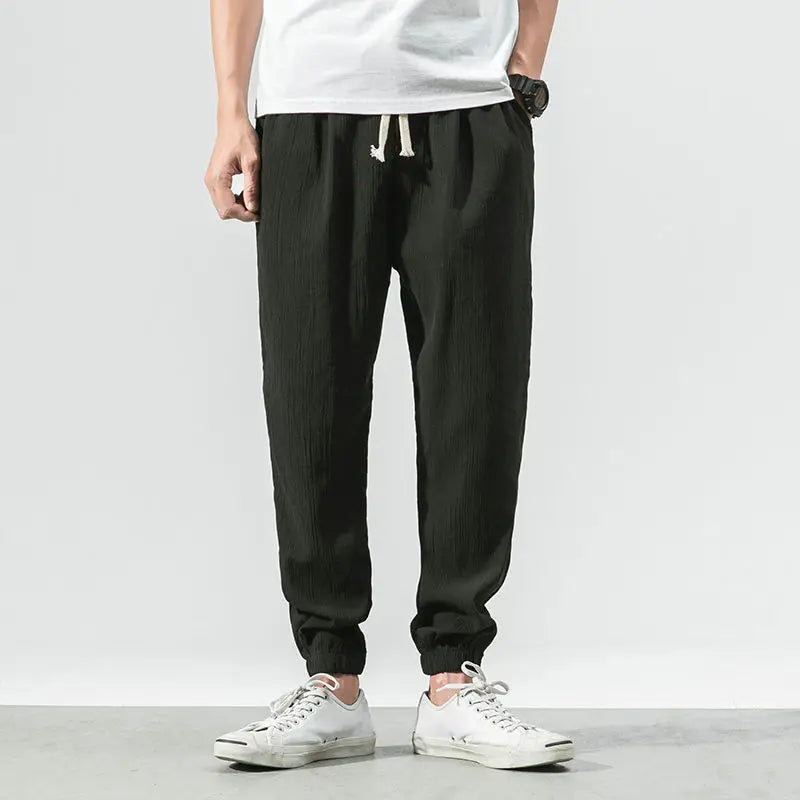 Austin Airy Linen Drawstring Pants