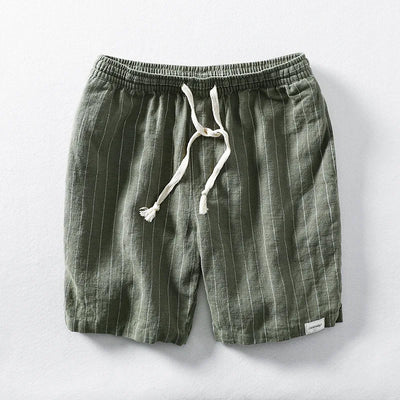 Solano Pinstripe Linen Shorts