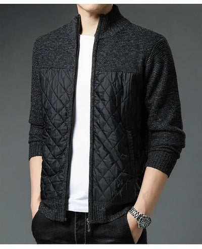 Cromwell Diamond Stitch Zip-Up