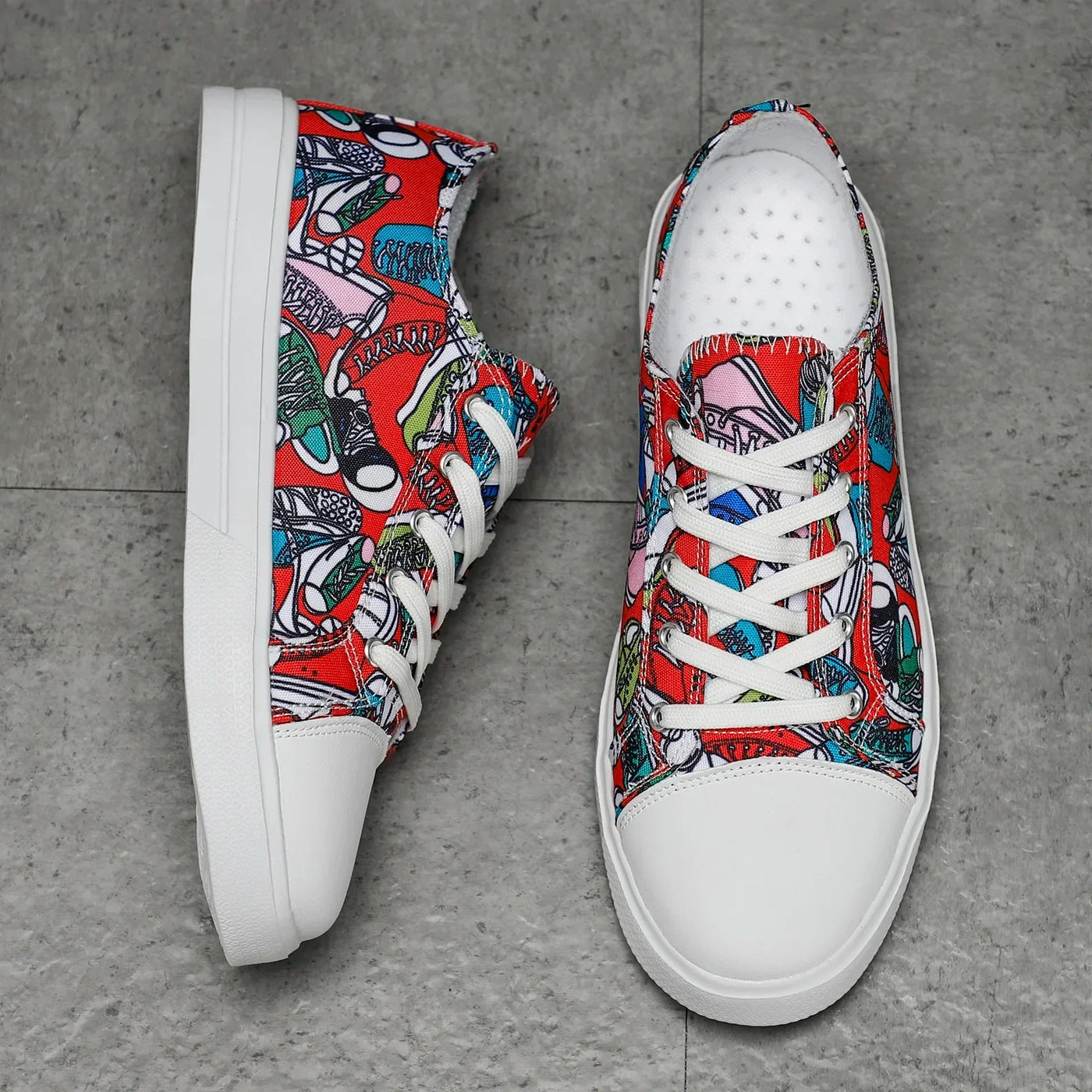 Doodle Mesh Sneakers