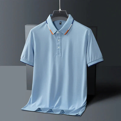 Seabrook Pinstriped Collar Polo