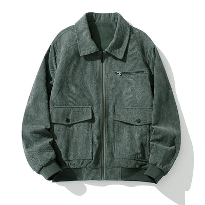 Benton Zip-Up Corduroy Coat