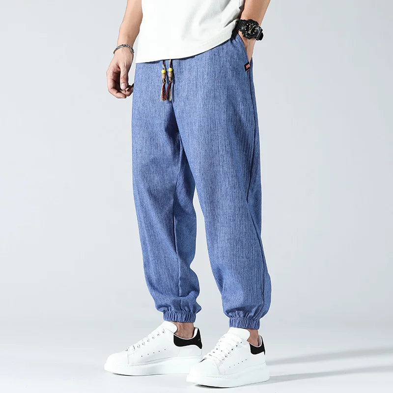 Elliot Relaxed-Fit Linen Pant