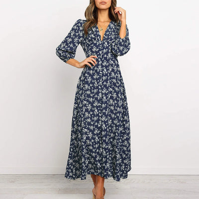 Janin | Everyday V-Neck Floral Dress