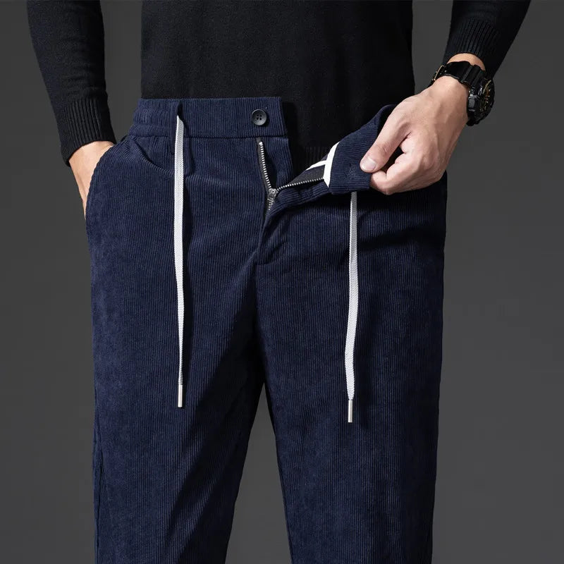 Afonso Corduroy Drawstring Slacks