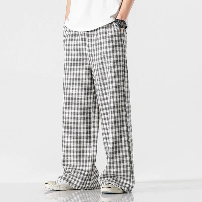 Gingham Check Trousers