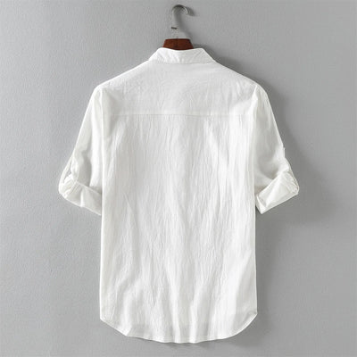 Arroyo Roll Sleeve Cotton Shirt
